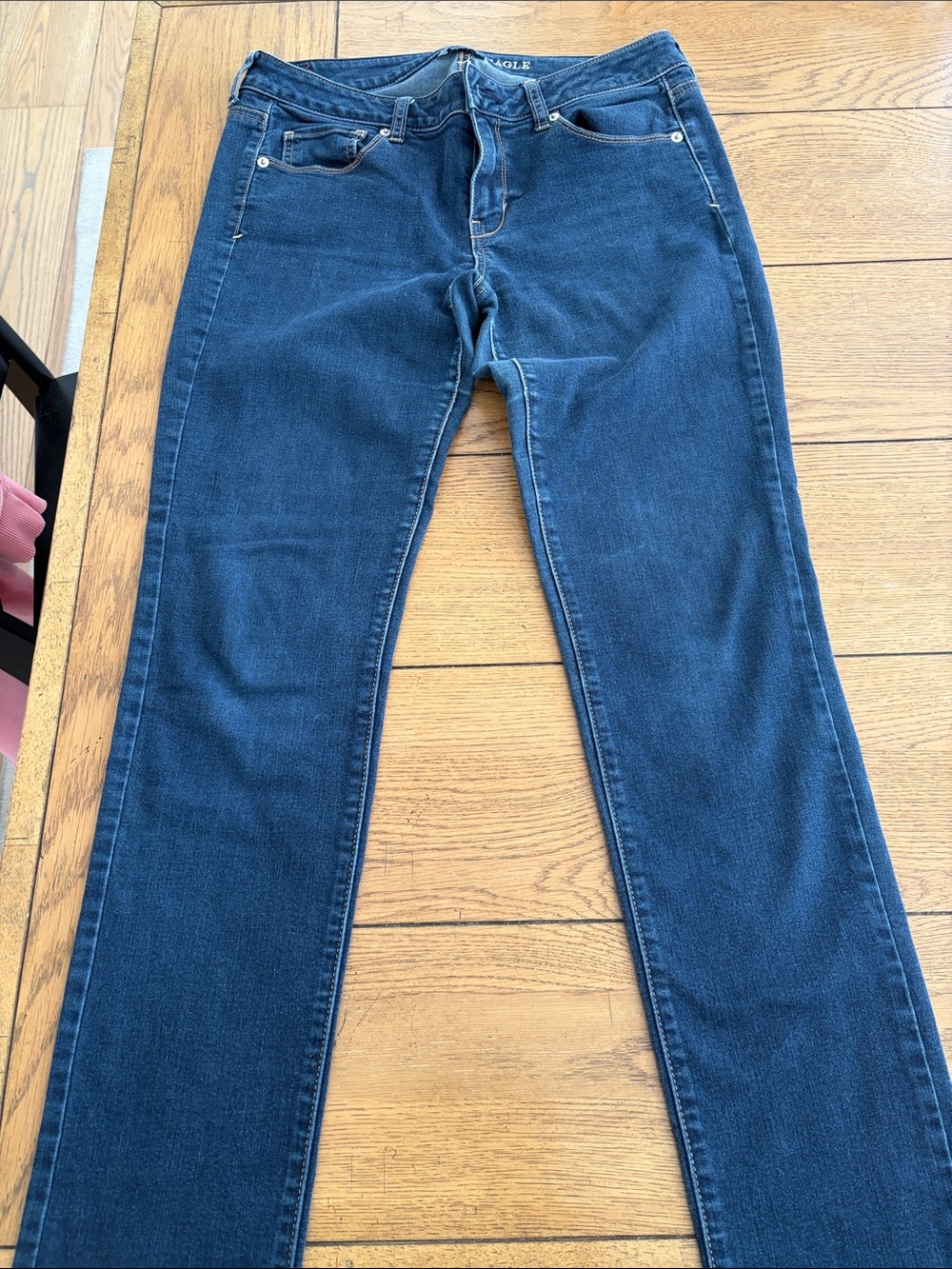 American Eagle Outfitters Skinny Jeans in Dark Blue